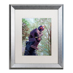 Trademark Fine Art ''The Collator'' by Eric Joyner 16" x 20" White Matted Silver Frame (ALI1024-S1620MF)