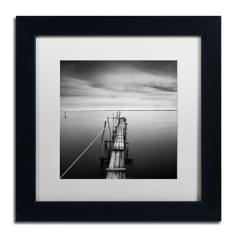 Trademark Fine Art ''Direction'' by Moises Levy 11" x 11" White Matted Black Frame (ALI1058-B1111MF)