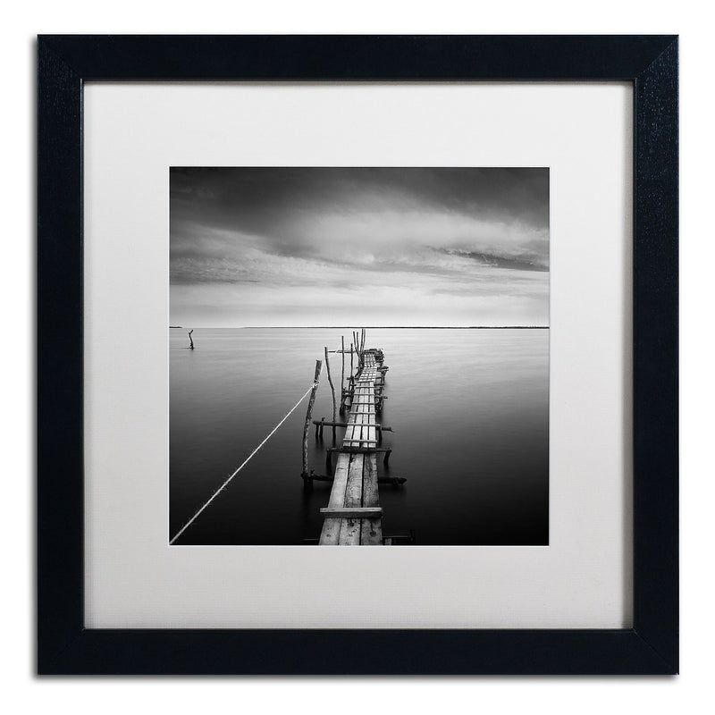 Trademark Fine Art ''Direction'' by Moises Levy 16" x 16" White Matted Black Frame (ALI1058-B1616MF)