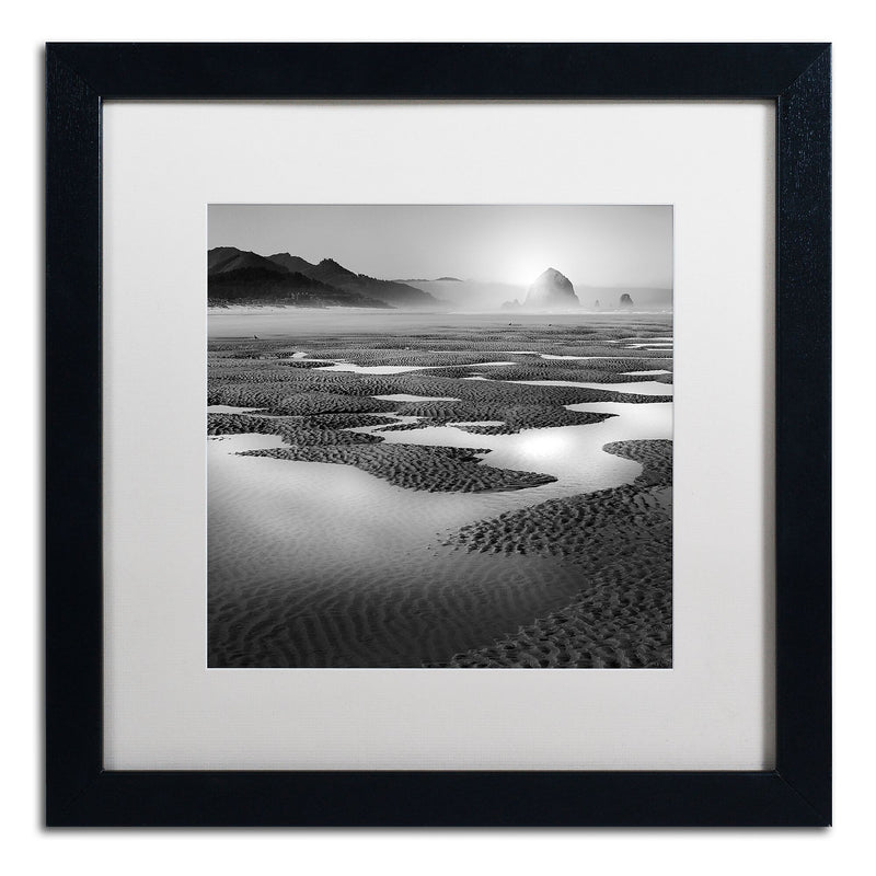 Trademark Fine Art ''Path'' by Moises Levy 16" x 16" White Matted Black Frame (ALI1059-B1616MF)