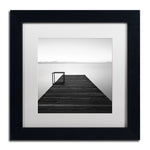 Trademark Fine Art ''Cube'' by Moises Levy 11" x 11" White Matted Black Frame (ALI1061-B1111MF)