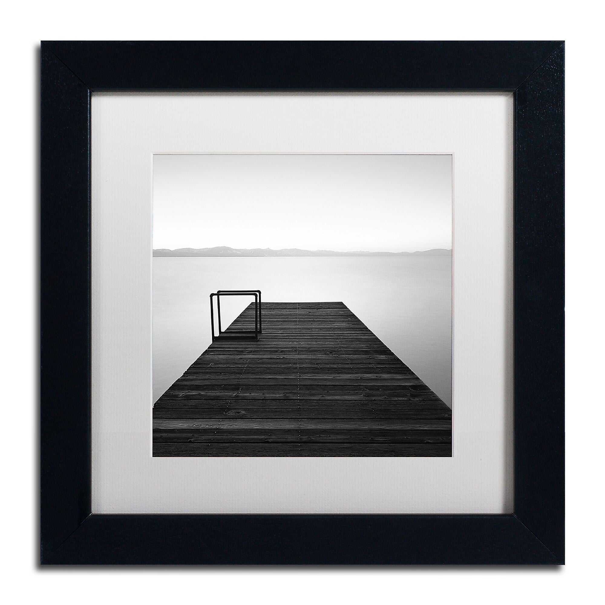 Trademark Fine Art ''Cube'' by Moises Levy 11" x 11" White Matted Black Frame (ALI1061-B1111MF)