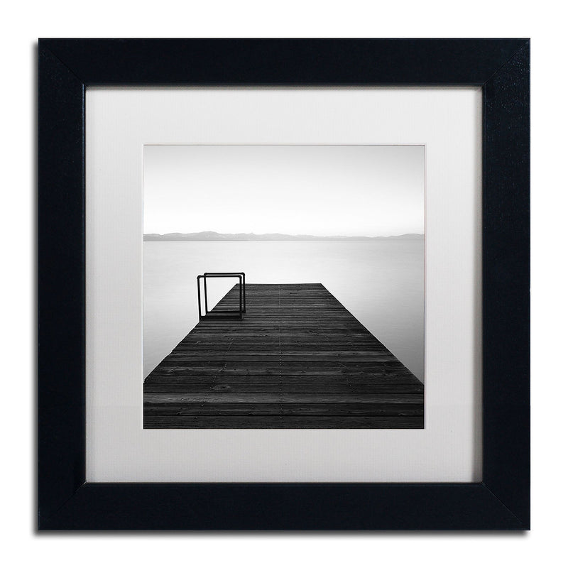 Trademark Fine Art ''Cube'' by Moises Levy 11" x 11" White Matted Black Frame (ALI1061-B1111MF)