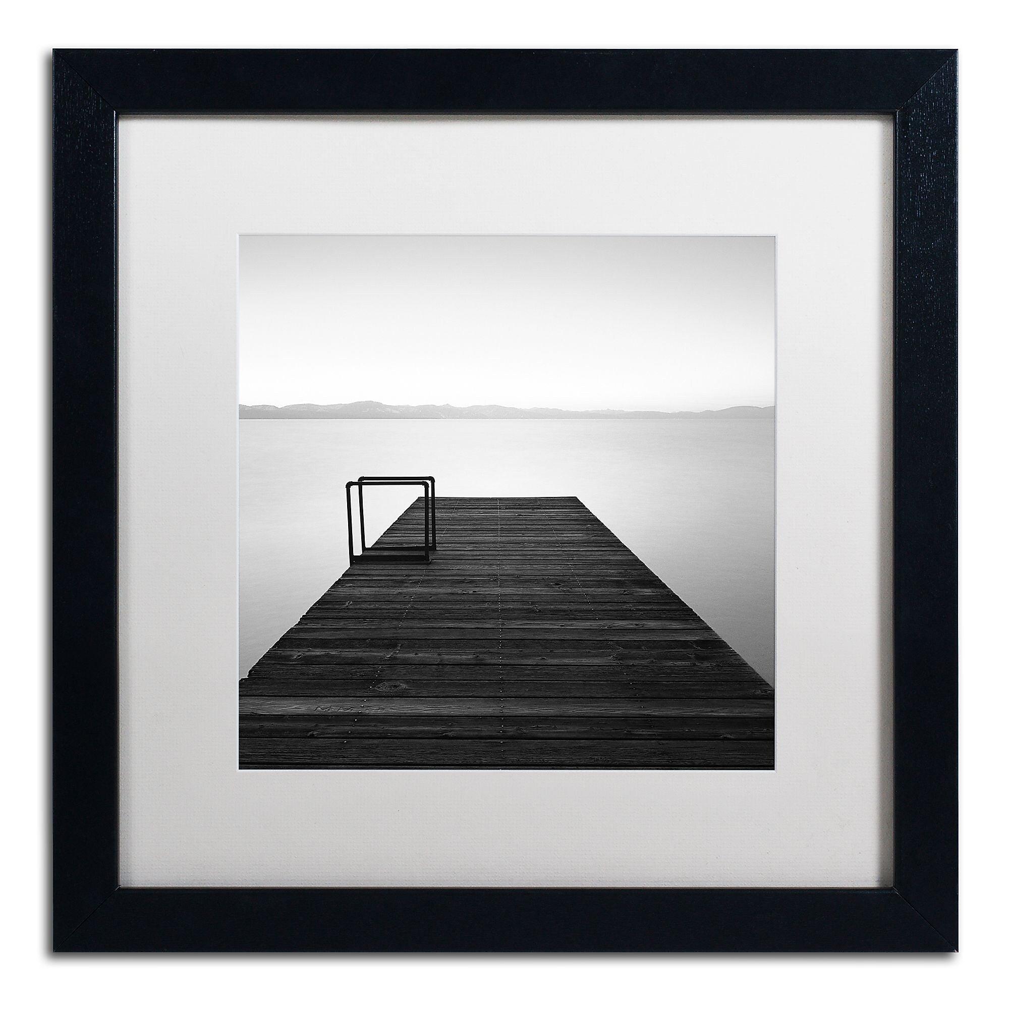 Trademark Fine Art ''Cube'' by Moises Levy 16" x 16" White Matted Black Frame (ALI1061-B1616MF)