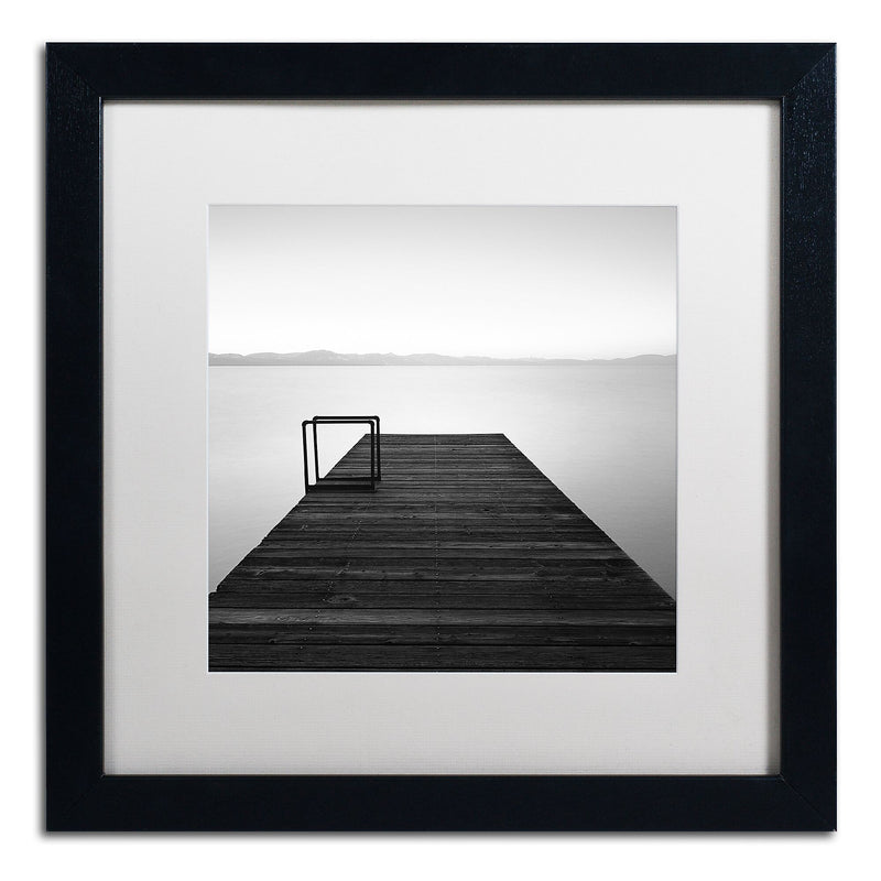 Trademark Fine Art ''Cube'' by Moises Levy 16" x 16" White Matted Black Frame (ALI1061-B1616MF)