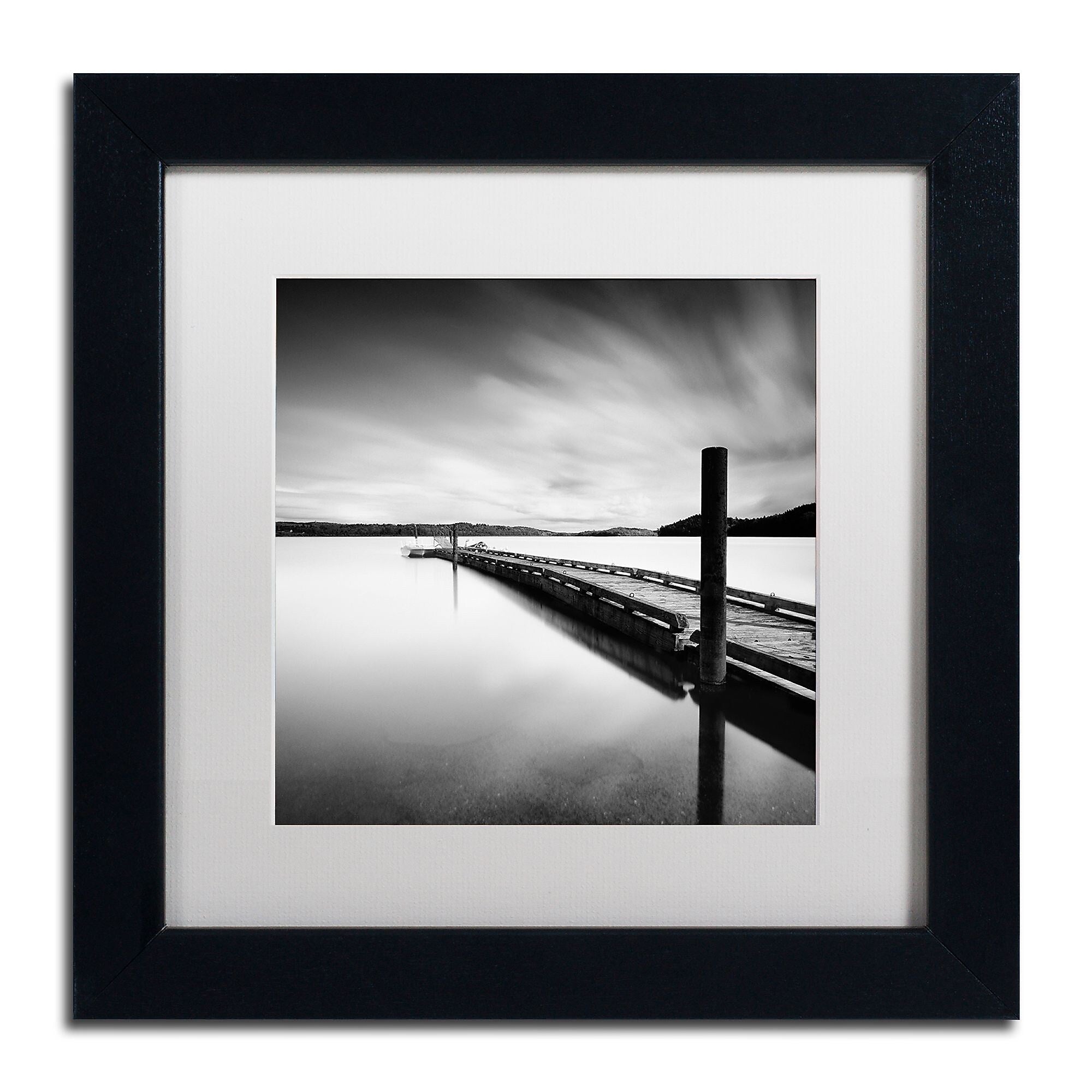 Trademark Fine Art ''Stand By'' by Moises Levy 11" x 11" White Matted Black Frame (ALI1063-B1111MF)