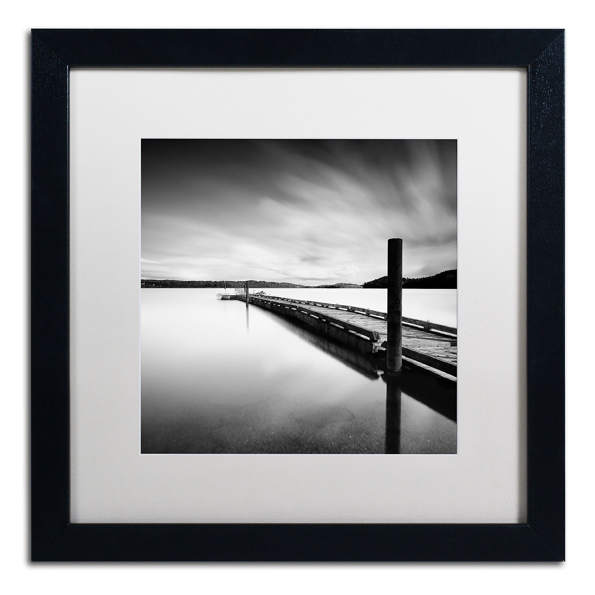 Trademark Fine Art ''Stand By'' by Moises Levy 16" x 16" White Matted Black Frame (ALI1063-B1616MF)