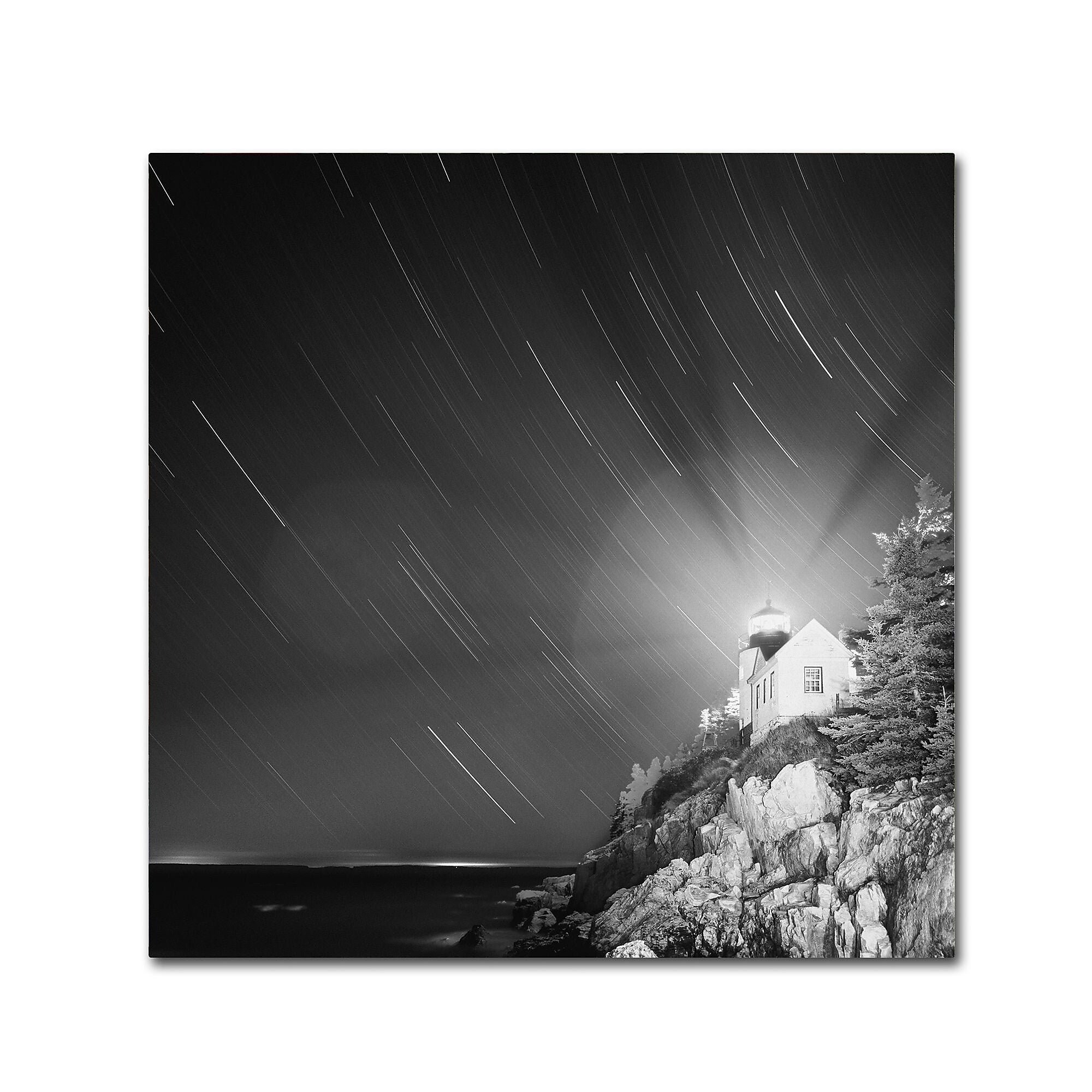 Trademark Fine Art ''Bass Harbor Sky'' by Moises Levy 18" x 18" Canvas Art (ALI1064-C1818GG)