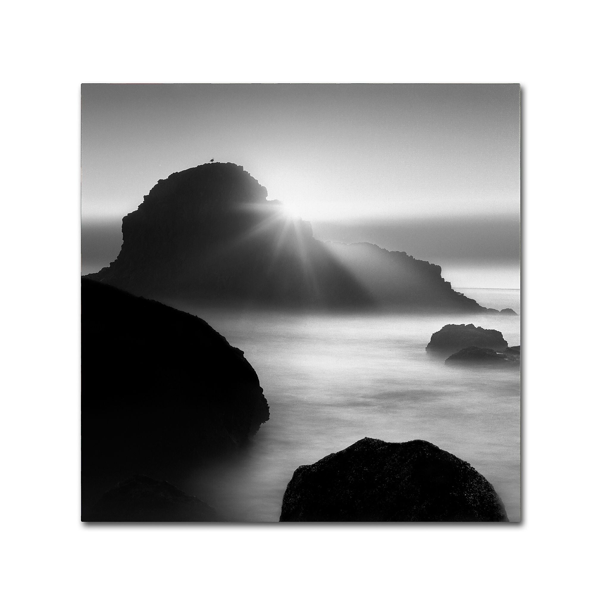 Trademark Fine Art ''Long Sunset at Indian Beach'' by Moises Levy 18" x 18" Canvas Art (ALI1067-C1818GG)