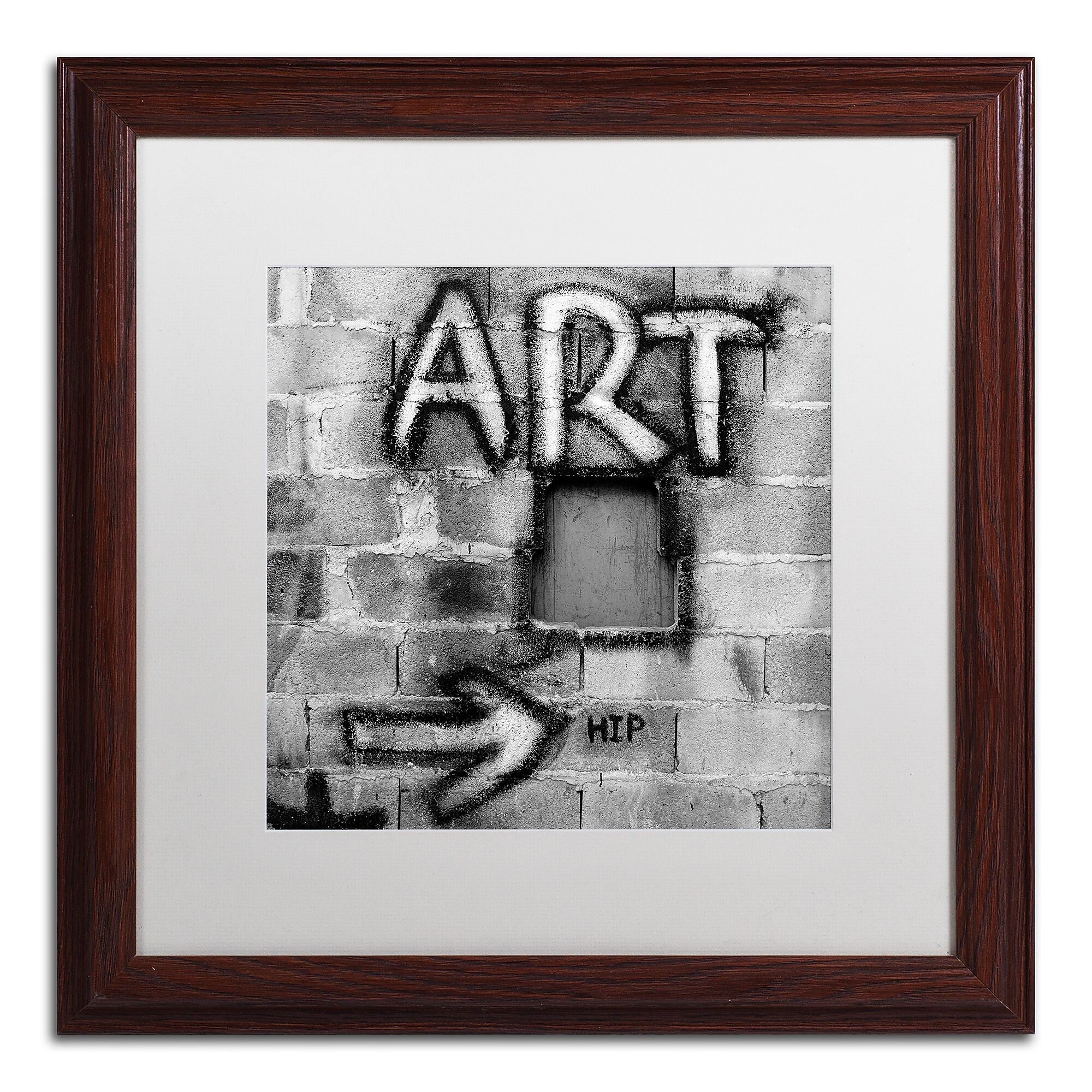 Trademark Fine Art ''Art'' by Moises Levy 16" x 16" White Matted Wood Frame (ALI1072-W1616MF)
