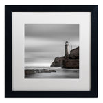Trademark Fine Art ''Morro Lighthouse'' by Moises Levy 16" x 16" White Matted Black Frame (ALI1074-B1616MF)