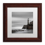 Trademark Fine Art ''Morro Lighthouse'' by Moises Levy 11" x 11" White Matted Wood Frame (ALI1074-W1111MF)