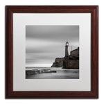 Trademark Fine Art ''Morro Lighthouse'' by Moises Levy 16" x 16" White Matted Wood Frame (ALI1074-W1616MF)