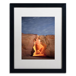 Trademark Fine Art ''Flame'' by Moises Levy 16" x 20" White Matted Black Frame (ALI1076-B1620MF)