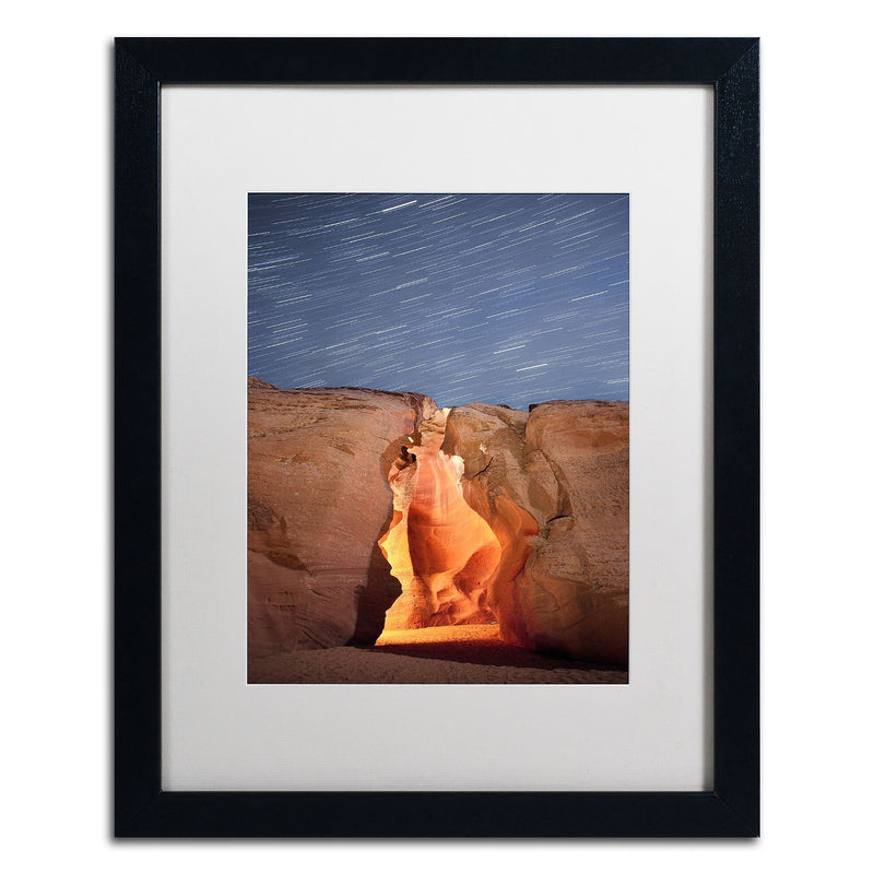Trademark Fine Art ''Flame'' by Moises Levy 16" x 20" White Matted Black Frame (ALI1076-B1620MF)