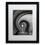 Trademark Fine Art ''I Have An Idea'' by Moises Levy 16" x 20" White Matted Black Frame (ALI1077-B1620MF)