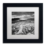 Trademark Fine Art ''Sunset at Point Lobos'' by Moises Levy 11" x 11" White Matted Black Frame (ALI1082-B1111MF)