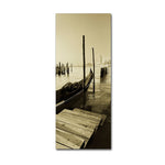 Trademark Fine Art ''Gondola and San Marco Antique'' by Moises Levy 10" x 24" Canvas Art (ALI1096-C1024GG)