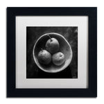 Trademark Fine Art ''Circulo de Peras'' by Moises Levy 11" x 11" White Matted Black Frame (ALI1102-B1111MF)
