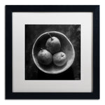 Trademark Fine Art ''Circulo de Peras'' by Moises Levy 16" x 16" White Matted Black Frame (ALI1102-B1616MF)