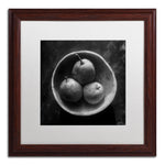 Trademark Fine Art ''Circulo de Peras'' by Moises Levy 16" x 16" White Matted Wood Frame (ALI1102-W1616MF)