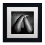 Trademark Fine Art ''Peras Tiernas'' by Moises Levy 11" x 11" White Matted Black Frame (ALI1104-B1111MF)