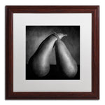 Trademark Fine Art ''Peras Tiernas'' by Moises Levy 16" x 16" White Matted Wood Frame (ALI1104-W1616MF)