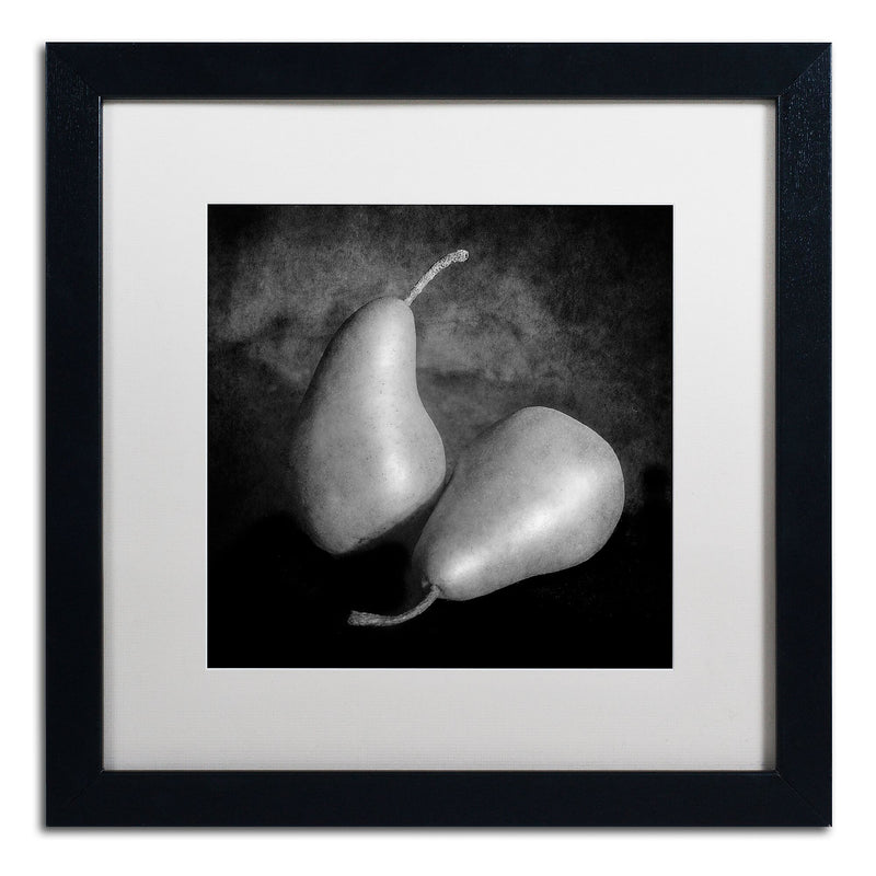 Trademark Fine Art ''Peras II'' by Moises Levy 16" x 16" White Matted Black Frame (ALI1105-B1616MF)
