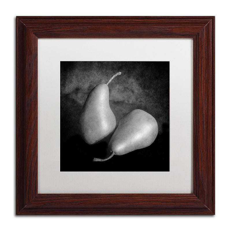 Trademark Fine Art ''Peras II'' by Moises Levy 11" x 11" White Matted Wood Frame (ALI1105-W1111MF)