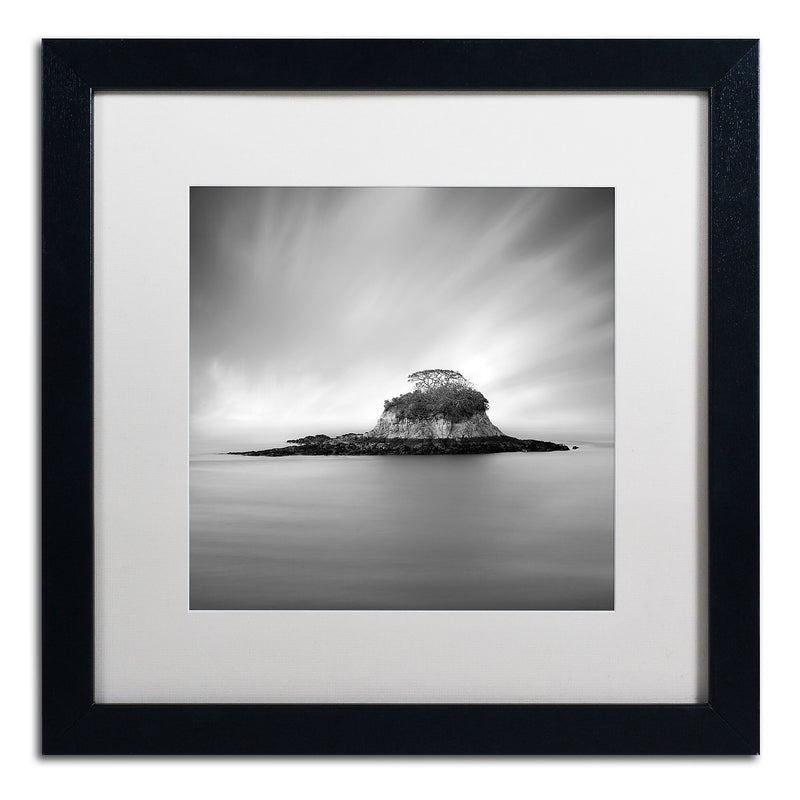 Trademark Fine Art ''Rat Island'' by Moises Levy 16" x 16" White Matted Black Frame (ALI1118-B1616MF)