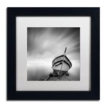 Trademark Fine Art ''Boat I'' by Moises Levy 11" x 11" White Matted Black Frame (ALI1120-B1111MF)