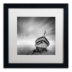 Trademark Fine Art ''Boat I'' by Moises Levy 16" x 16" White Matted Black Frame (ALI1120-B1616MF)
