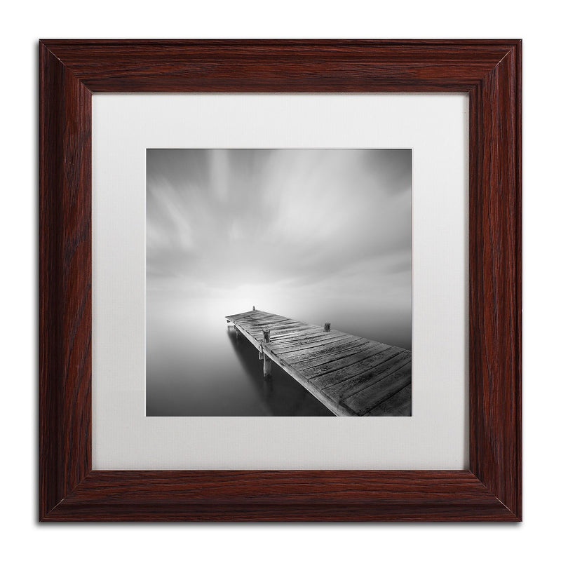 Trademark Fine Art ''Destiny IVb'' by Moises Levy 11" x 11" White Matted Wood Frame (ALI1121-W1111MF)