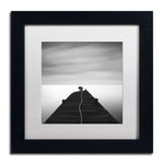 Trademark Fine Art ''Free'' by Moises Levy 11" x 11" White Matted Black Frame (ALI1122-B1111MF)