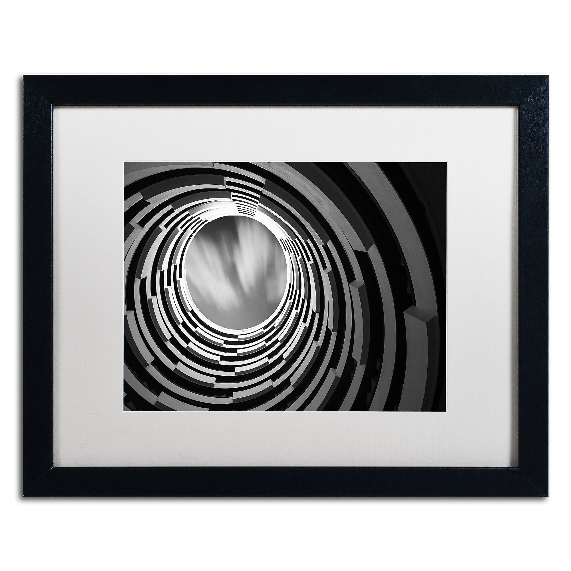 Trademark Fine Art ''Pozo'' by Moises Levy 16" x 20" White Matted Black Frame (ALI1123-B1620MF)