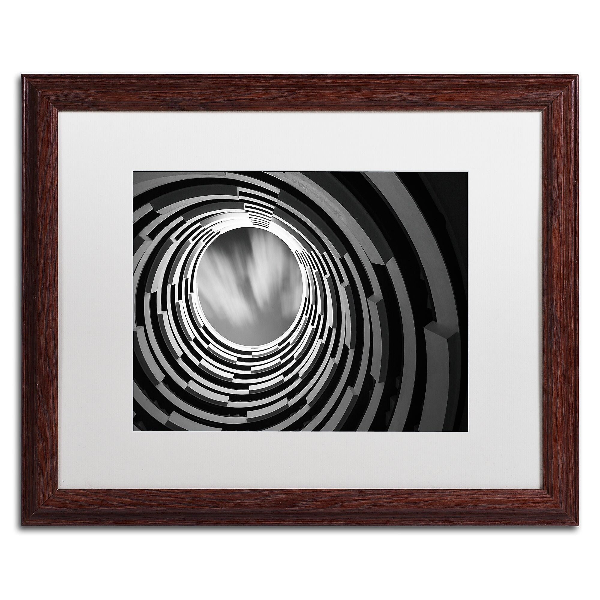 Trademark Fine Art ''Pozo'' by Moises Levy 16" x 20" White Matted Wood Frame (ALI1123-W1620MF)