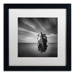 Trademark Fine Art ''My Boat IV'' by Moises Levy 16" x 16" White Matted Black Frame (ALI1124-B1616MF)
