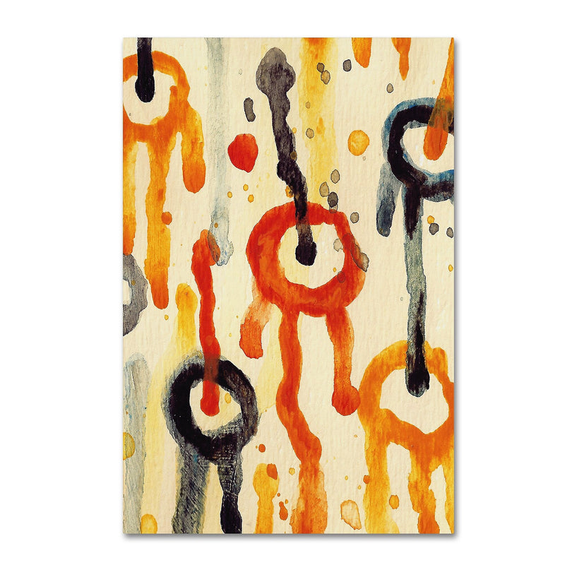 Trademark Fine Art ''Circle Encounters 2'' by Amy Vangsgard  22" x 32" Canvas Art (AV0094-C2232GG)