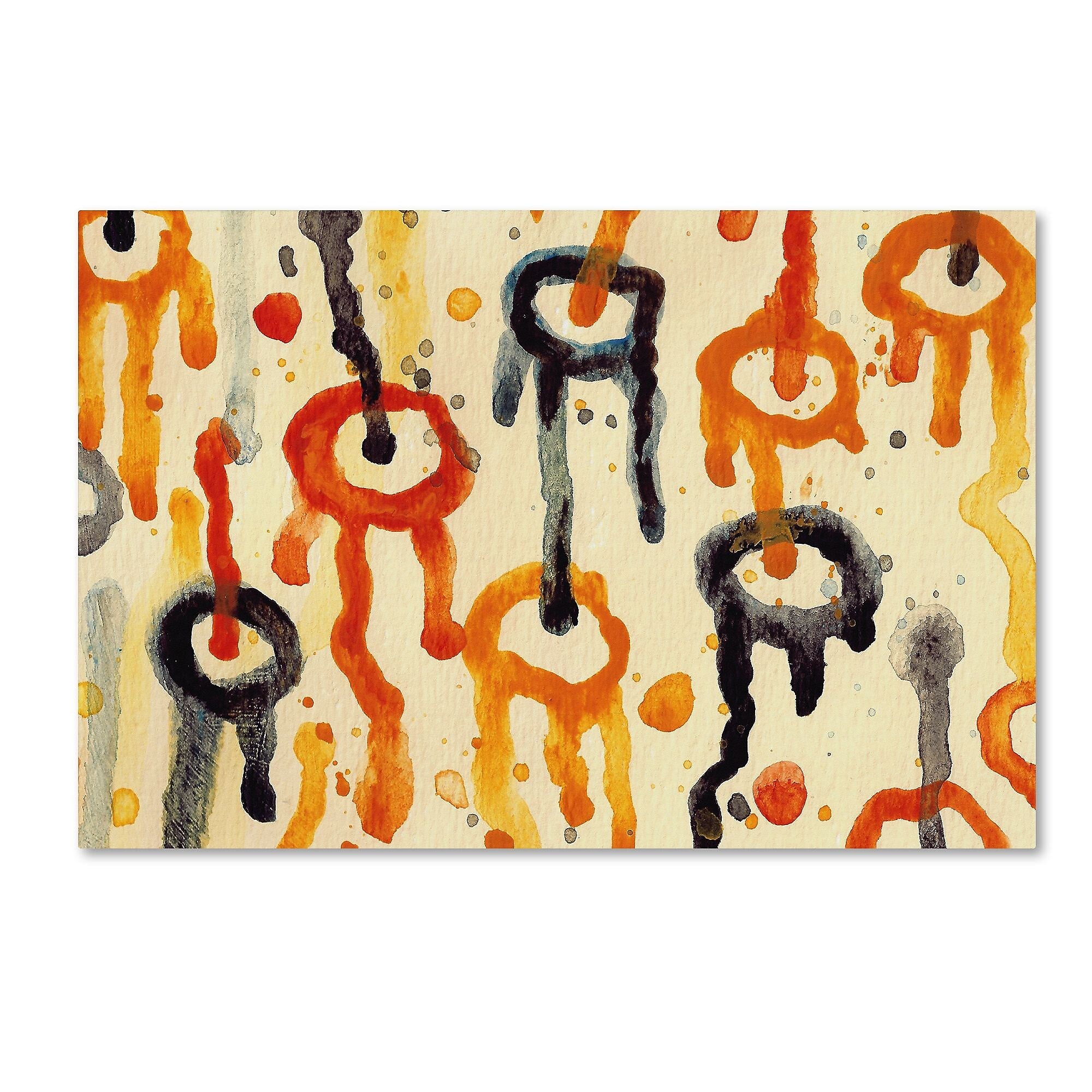 Trademark Fine Art ''Circle Encounters 10'' by Amy Vangsgard  22" x 32" Canvas Art (AV0100-C2232GG)