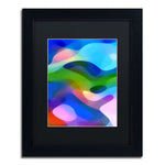 Trademark Fine Art ''Dappled Light 8 Blue'' by Amy Vangsgard  11" x 14" Black Matted Black Frame (AV0106-B1114BMF)