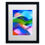 Trademark Fine Art ''Dappled Light 8 Blue'' by Amy Vangsgard  16" x 20" White Matted Black Frame (AV0106-B1620MF)