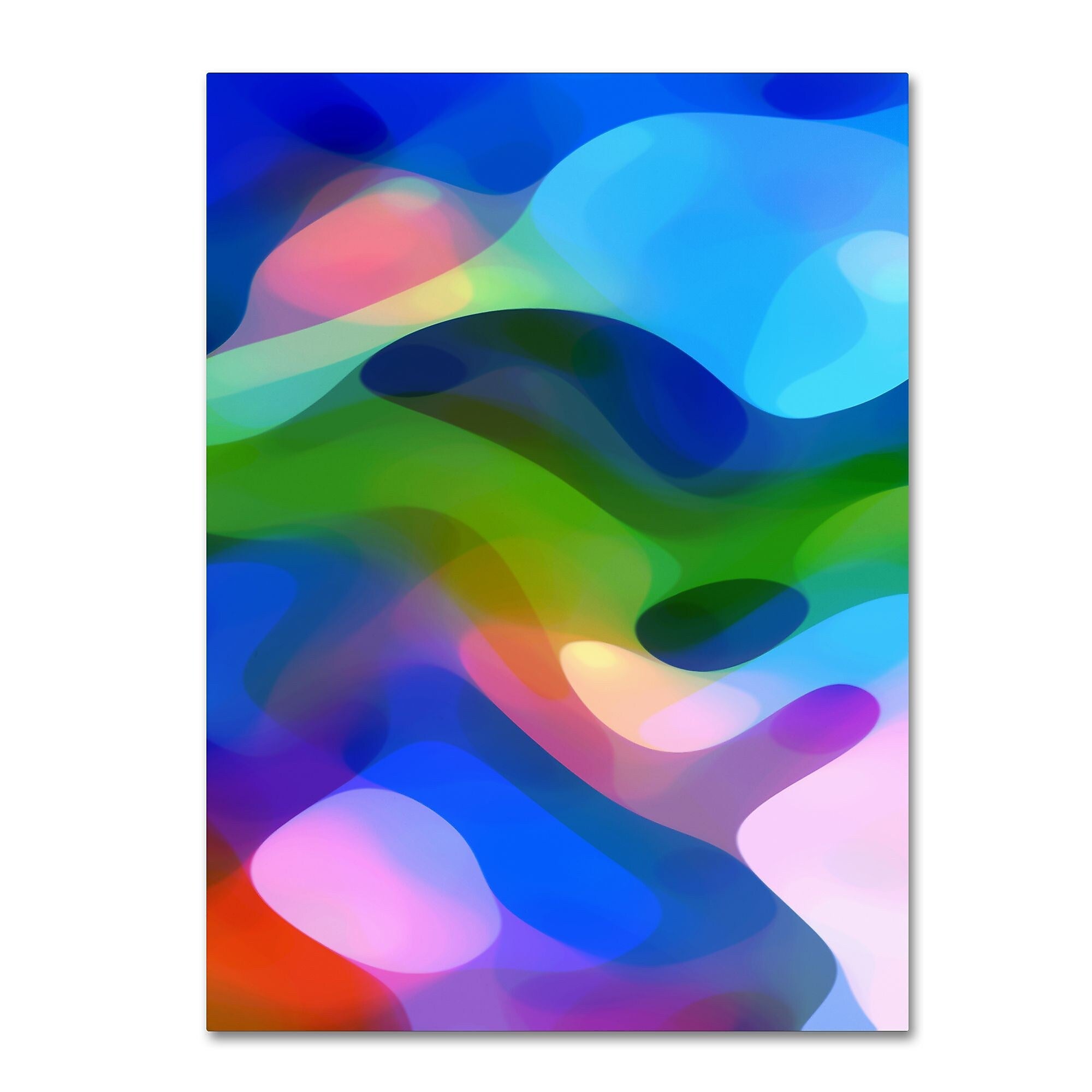 Trademark Fine Art ''Dappled Light 8 Blue'' by Amy Vangsgard  35" x 47" Canvas Art (AV0106-C3547GG)