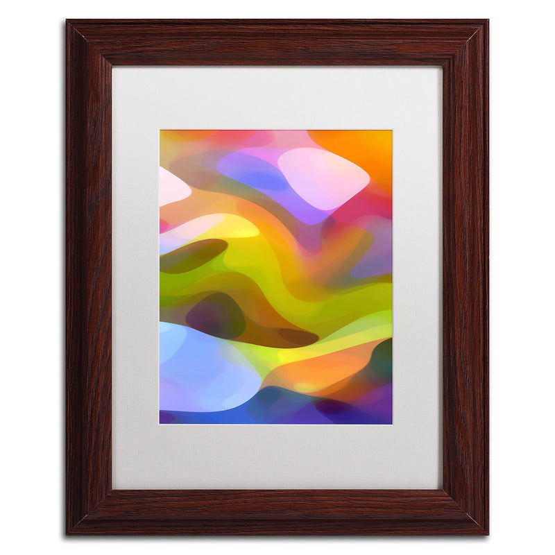 Trademark Fine Art ''Dappled Light 8'' by Amy Vangsgard  11" x 14" White Matted Wood Frame (AV0107-W1114MF)