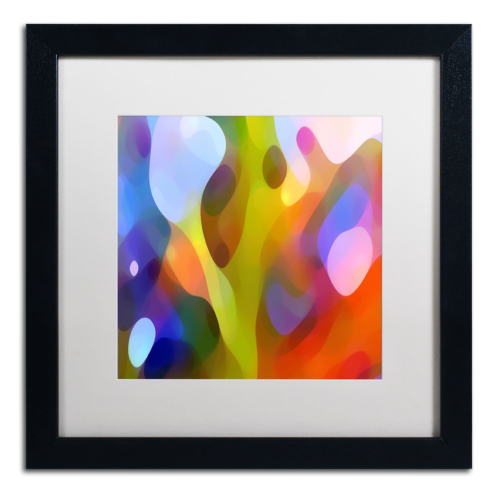 Trademark Fine Art ''Dappled Light 15'' by Amy Vangsgard 16" x 16" White Matted Black Frame (AV0109-B1616MF)
