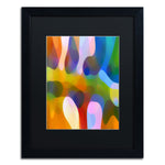 Trademark Fine Art ''Dappled Light Palm 2'' by Amy Vangsgard  16" x 20" Black Matted Black Frame (AV0111-B1620BMF)