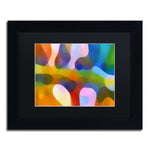 Trademark Fine Art ''Dappled Light Palm 4'' by Amy Vangsgard  11" x 14" Black Matted Black Frame (AV0113-B1114BMF)