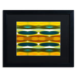 Trademark Fine Art ''Fall Forest Wide 3'' by Amy Vangsgard 16" x 20" Black Matted Black Frame (AV0121-B1620BMF)