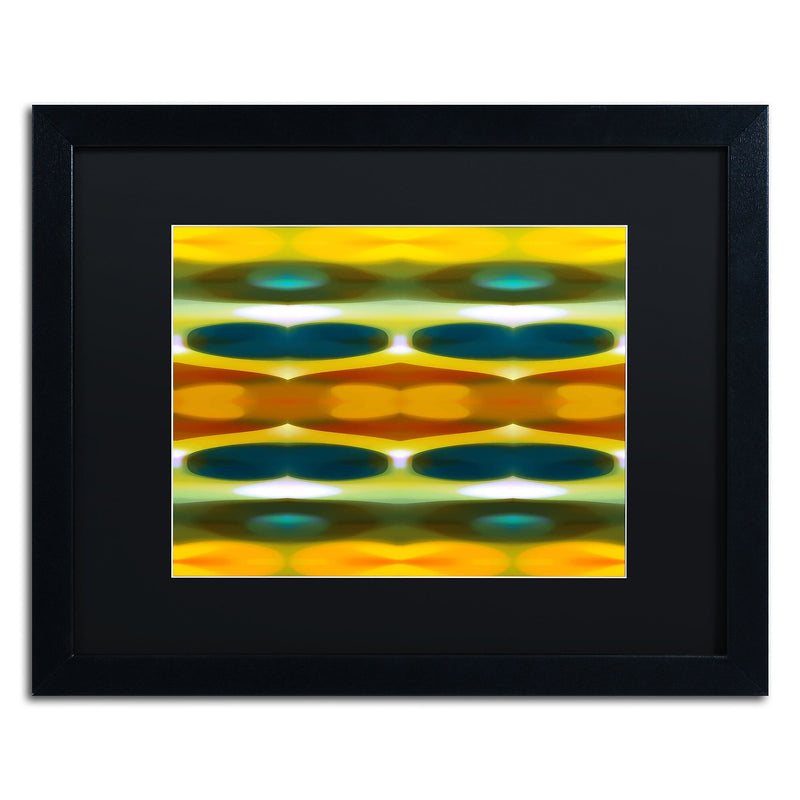 Trademark Fine Art ''Fall Forest Wide 3'' by Amy Vangsgard 16" x 20" Black Matted Black Frame (AV0121-B1620BMF)
