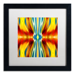 Trademark Fine Art ''Fury Pattern 4'' by Amy Vangsgard  16" x 16" White Matted Black Frame (AV0128-B1616MF)