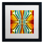 Trademark Fine Art ''Fury Pattern 6'' by Amy Vangsgard  16" x 16" White Matted Black Frame (AV0130-B1616MF)